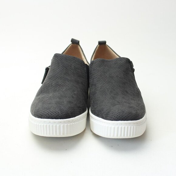 SOUL Naturalizer Turner Charcoal Gray Faux Leather Sneakers - Picture 9 of 13